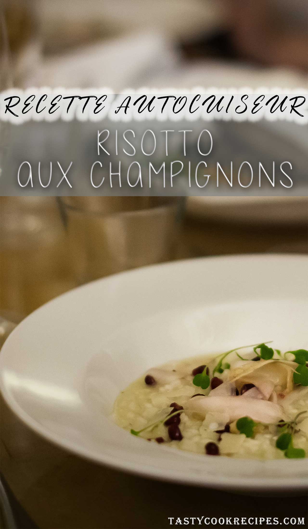 instant pot risotto, recette pour autocuiseur, recette champignons instant pot